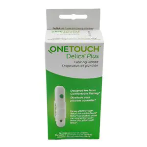 A box of one touch delica plus